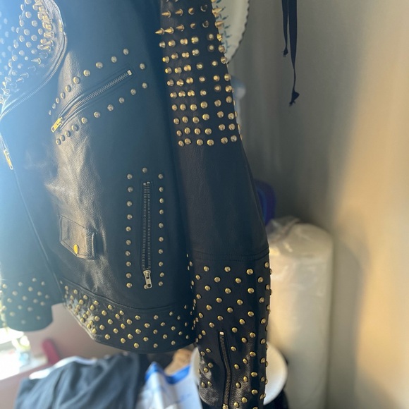 Black Leather Jacket Size XXL. New and Heavy - Picture 6 of 6